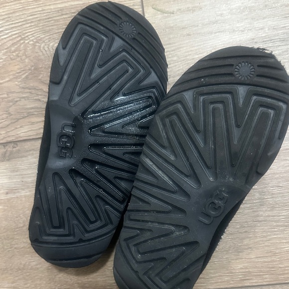 UGG Black Suede Slippers with Beaded Accent - Picture 3 of 3